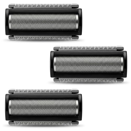 3 Pack Replacement Foil Blades for Manscaped Lawn Mower 5.0 Ultra, Black - color: Black Foil Shaver, size: 3 Pack