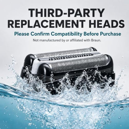 32B Series 3 Shaver Foil & Cutter Head Replacement Compatible with Braun