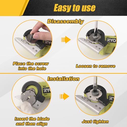 2 Pack Replacement Rotary Blades Fit for SnapFresh 4V Electric Scissor, Fanttik C8 Nano 3.7V Cordless Electric Scissor,Power Rotary Cutter Blades for Cloth, Cardboard, Leather, Carpet