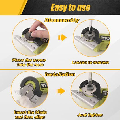 2 Pack Replacement Rotary Blades Fit for SnapFresh 4V Electric Scissor, Fanttik C8 Nano 3.7V Cordless Electric Scissor,Power Rotary Cutter Blades for Cloth, Cardboard, Leather, Carpet
