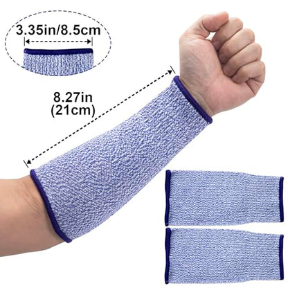ANCIRS Cut Resistant Sleeves for Arm Protection, Gardening Sleeves, Dog Bite Safety Arm Sleeves - color: Blue
