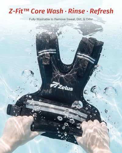 ZELUS Weighted Vest for Men & Women, Z-Fit Weight Vest Adjustable 8-32lb - size: 11-20 lb.