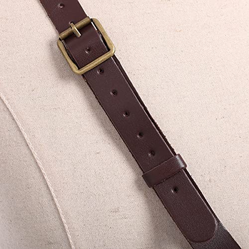 BLESSUME Medieval Knight Belt with Sword Frog Holster Rapier Scabbard Holder 1pc - color: Brown 3