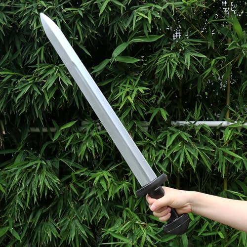2 PCS 25 Inch Medieval Viking PU Foam Sword for Adults Costume Weapon Birthdays Gifts