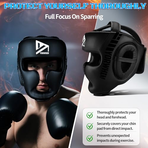 Boxing Headgear for Kids Youth, Boxing Head Sparring Gear MMA Headgear - size: X-Large