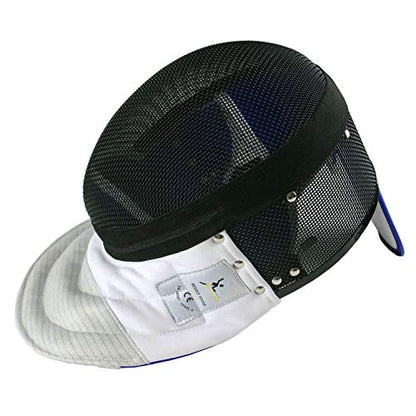 LEONARK Fencing Foil Mask Fencing Helmet CE 350N Certified National Grade Masque - Fencing Protective Gear - color: Black, size: Small