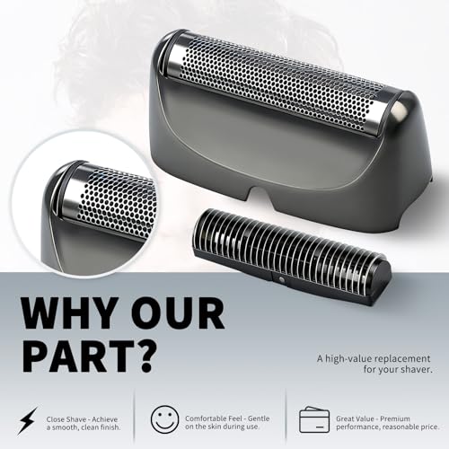 Grey Foil & Cutter Compatible with BaBylissPRO UVFOIL Single 2pcs - color: Grey-2pcs