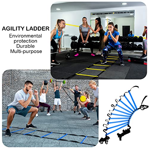 Sosation 20Ft Agility Ladder Adjustable Speed Ladder with Carry Bag