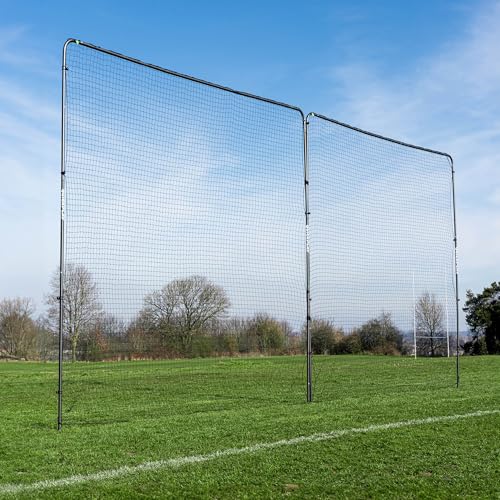 QuickPlay 10ft Sports Barrier Net System - Ball Stop Backstop Netting - size: 20x10'