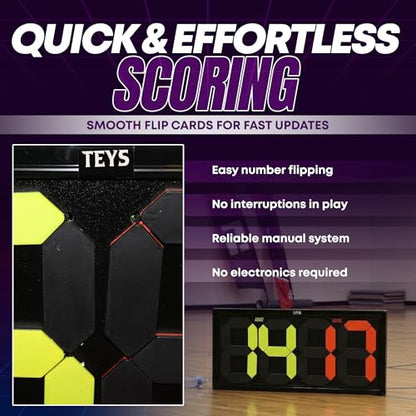 TEYS Flip Scoreboard, Score Keeper - Baseball, Volleyball Scoreboard