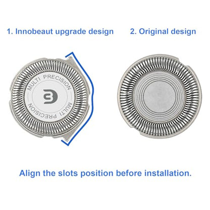 SH30 Replacement Heads for Philips Norelco 3000/2400/S1560, 6 Pack