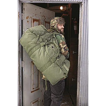 U.S. Military Surplus Zip Duffel Bag, Used Olive Drab