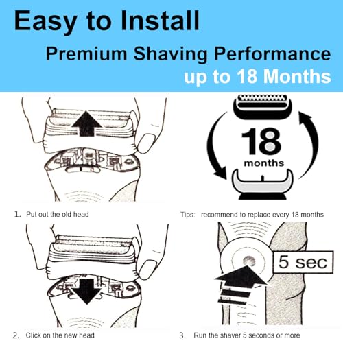 32B Series 3 Replacement Head for Braun ProSkin Electric Shaver, 2 Pack - size: 2 Pack