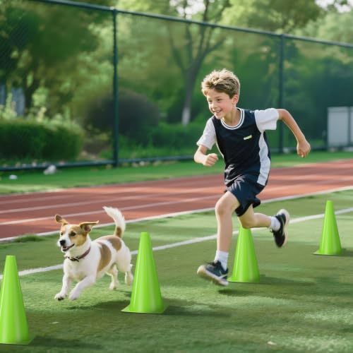 12 Inch Traffic Cones,12pcs Training Sports Cones,Parking Cones - color: green