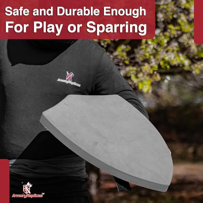 Armory Replicas™ - Throes of Battle Customizable Foam Medieval Shield - Superior LARP Costume Gear - style: Grey Throes