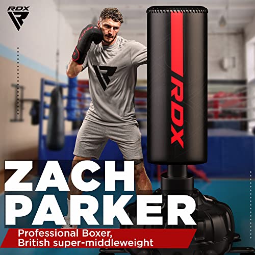 RDX Boxing Gloves, Pro Training Sparring, Maya Hide Leather, Muay Thai MMA Kickboxing, Men Women Adult, Heavy Punching Bag Focus Mitts Pads Workout, Ventilated Palm, Multi Layered, 8 10 12 14 16 18 Oz - color: RED, size: 10 OZ