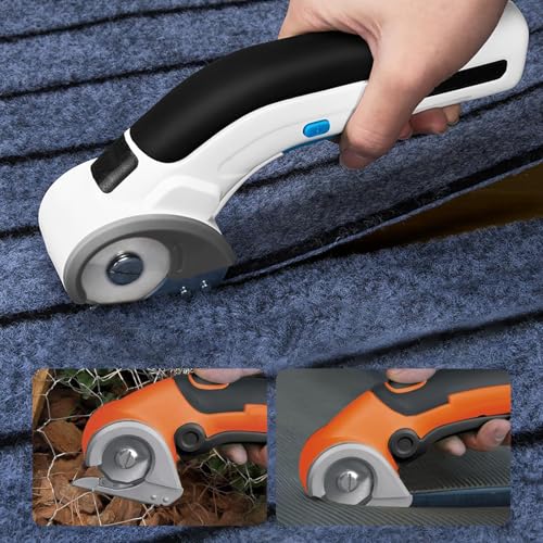 Mesee 3PCS Rotary Cutter Replacement Blades Cordless Electric Scissors Cutting Blades Cardboard Rotary Cutter Blade Refill for Leather Fabric Package Carpet Plastic Box Cutting