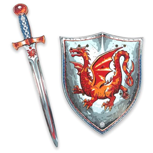Liontouch - Amber Dragon Knight Foam Sword & Shield Set for Kids - Age 3-8