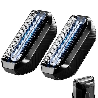 Heads Shavers for MANSCAPED The Handyman Compact Face Shaver, 2 Count - color: Black/The Handyman Compact Face Shaver Head