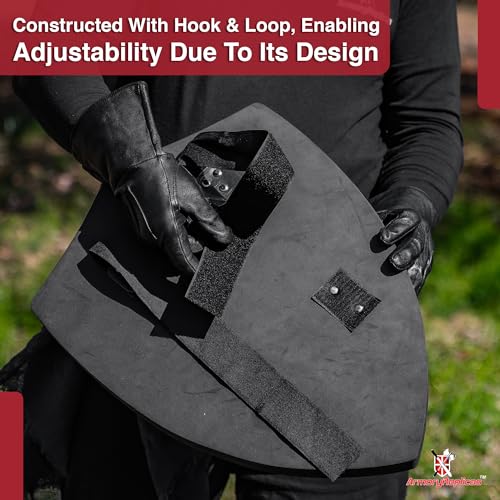 Armory Replicas™ - Throes of Battle Customizable Foam Medieval Shield - Superior LARP Costume Gear - style: Black Throes