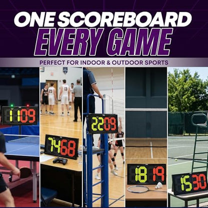 TEYS Flip Scoreboard, Score Keeper - Baseball, Volleyball Scoreboard