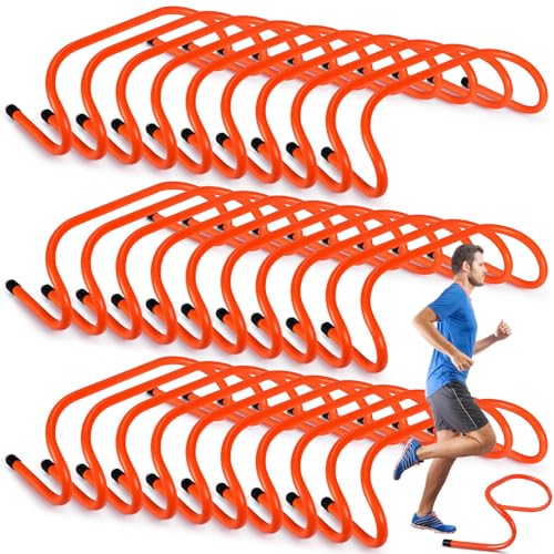 Wettarn 30 Pcs 6" Speed Agility Training Hurdles - color: Orange