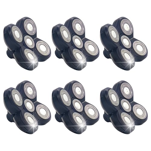 6 Pack Replacement Blades for Freebird Head Shaver - size: 6 Repl Head