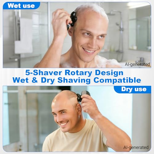 6 Pack Replacement Blades for Freebird Head Shaver - size: 6 Repl Head