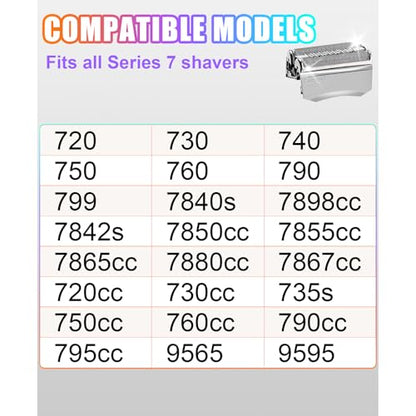 70S Electric Shaver Head Replacement for Series 7 - color: 1 Pack