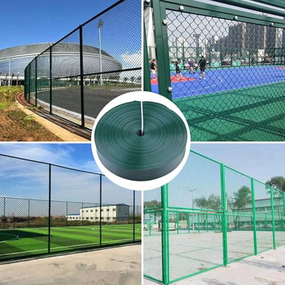 Chain Link Fence Tape,250ft×1.85in, Fence Privacy Strip, Green,One Hole Punch&200 Fasteners, Suitable for Terraces, Patio, Gates, Swimming Pool - color: green