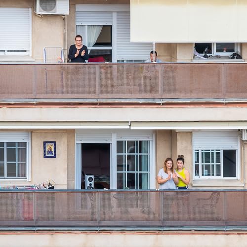 Hosuly Banister Guard Balcony Netting, 15 x 2.6 ft, Brown, 1 Set - color: Brown, size: 15 x 2.6 ft