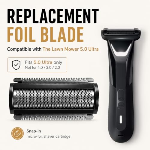 3 Pack Replacement Foil Blades for Manscaped Lawn Mower 5.0 Ultra, Black - color: Black Foil Shaver, size: 3 Pack