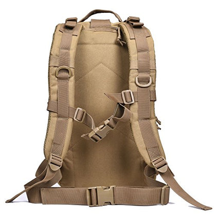 REEBOW GEAR Travel Tactical Backpack Outdoor 3 Day Rucksack Bag for Men - color: 01 Tan
