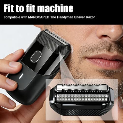 Head Shavers for MANSCAPED The Handyman Compact Face Shaver Head - color: Black/Hm-1pack