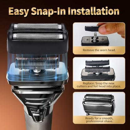 Double Replacement Foil for BaBylissPRO FXONE BlackFX Foil Stick Shaver - color: Black