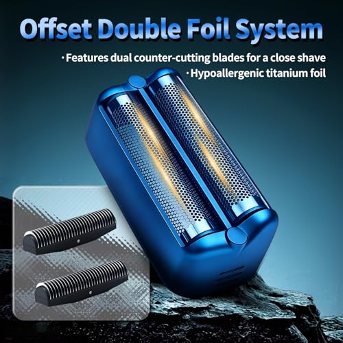 Double Replacement Foil for BaBylissPRO FXONE BlackFX Foil Stick Shaver - color: Blue