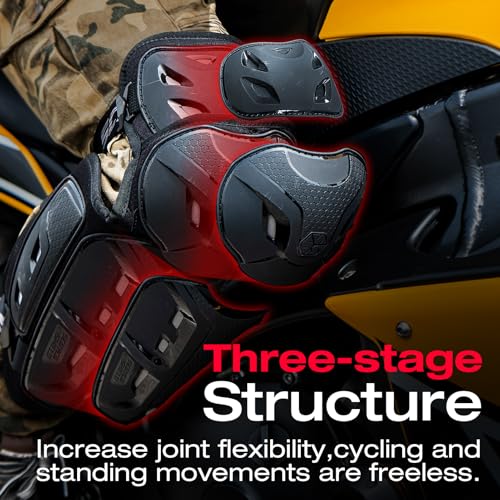Scoyco Motorcycle Knee and Elbow Pads CE Level 1 Shin Guard Protective Gear