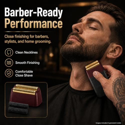 Shave Replacement Heads Compatible with Wahl 7031-100/7043-100 Foil&Cutter - color: 2 Count Red