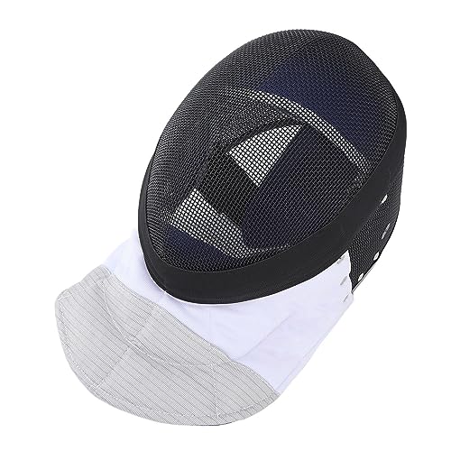 Fencing Mask, Fencing Protective Helmet with Padded Bib for Beginners Practice and Competition (M)