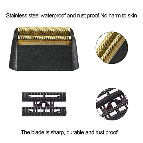 5 Star Shaver Replacement Foil Compatible with wahl Shaver Foil - color: Black Foil and Cutters(2 Count)