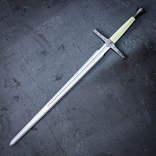 41 Inch Medieval Foam Hunting Long Sword for Cosplay LARP Costume Halloween - style: TV Silver