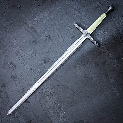 41 Inch Medieval Foam Hunting Long Sword for Cosplay LARP Costume Halloween - style: TV Silver