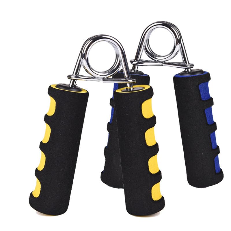 Foam Hand Grip Exerciser (Blue) - Stress Relief & Finger Strength Trainer