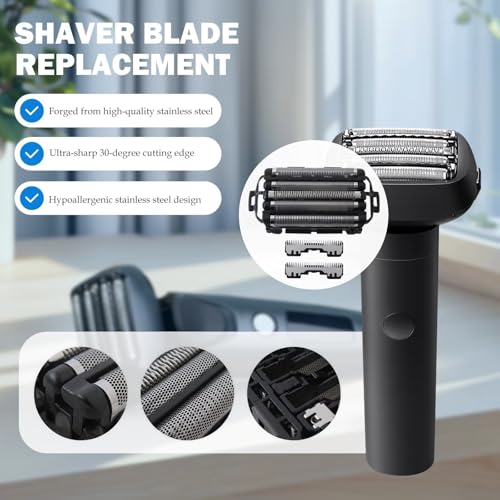 New WES9173P Replacement Shaver Foil with 5-Blades and WES9170P Inner Blade Cutters Compatible for Panasonic ES-LV95-S, ES-LV65-S, ES-LV81-K, ES-LV61-A, Economical Version Update by GruDawu