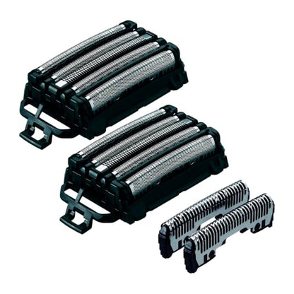 Panasonic Shaver Replacement Outer Foil and Inner Blade Set WES9032P, Compatible with ARC5 5-Blade Shavers ES-LV97-K, ES LV67-K, ES-LV95-S, ES LV65-S (Pack of 2) - size: 5 Count (Pack of 2)