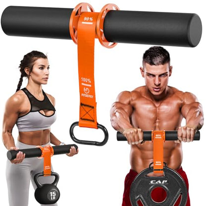 FitBeast Forearm Exerciser Wrist Roller Forearm Trainer - color: Orange