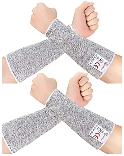 Evridwear Arm Protectors for Thin Skin and Bruising Cut Resistant Arm Sleeves Arm Guards Protective Sleeves for Men Women - color: Grey No Thumb Hole, size: Small-Medium