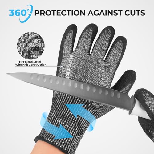 KastKing Kut Safe Cut Resistant Fishing Gloves for Men & Women - size: Medium