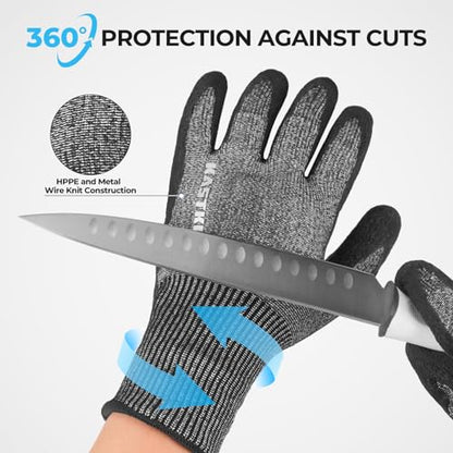 KastKing Kut Safe Cut Resistant Fishing Gloves for Men & Women - size: Medium