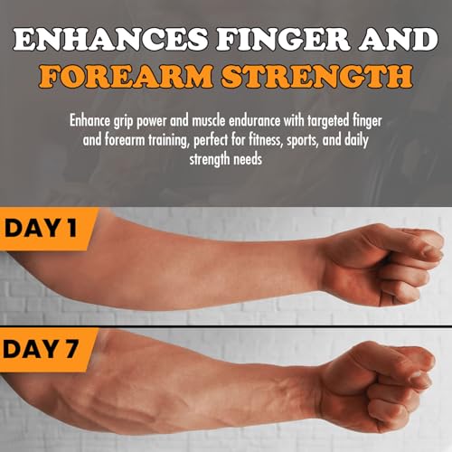 Adjustable Grip Strength Trainer Hand Gripper for Grip Strength - color: Orange
